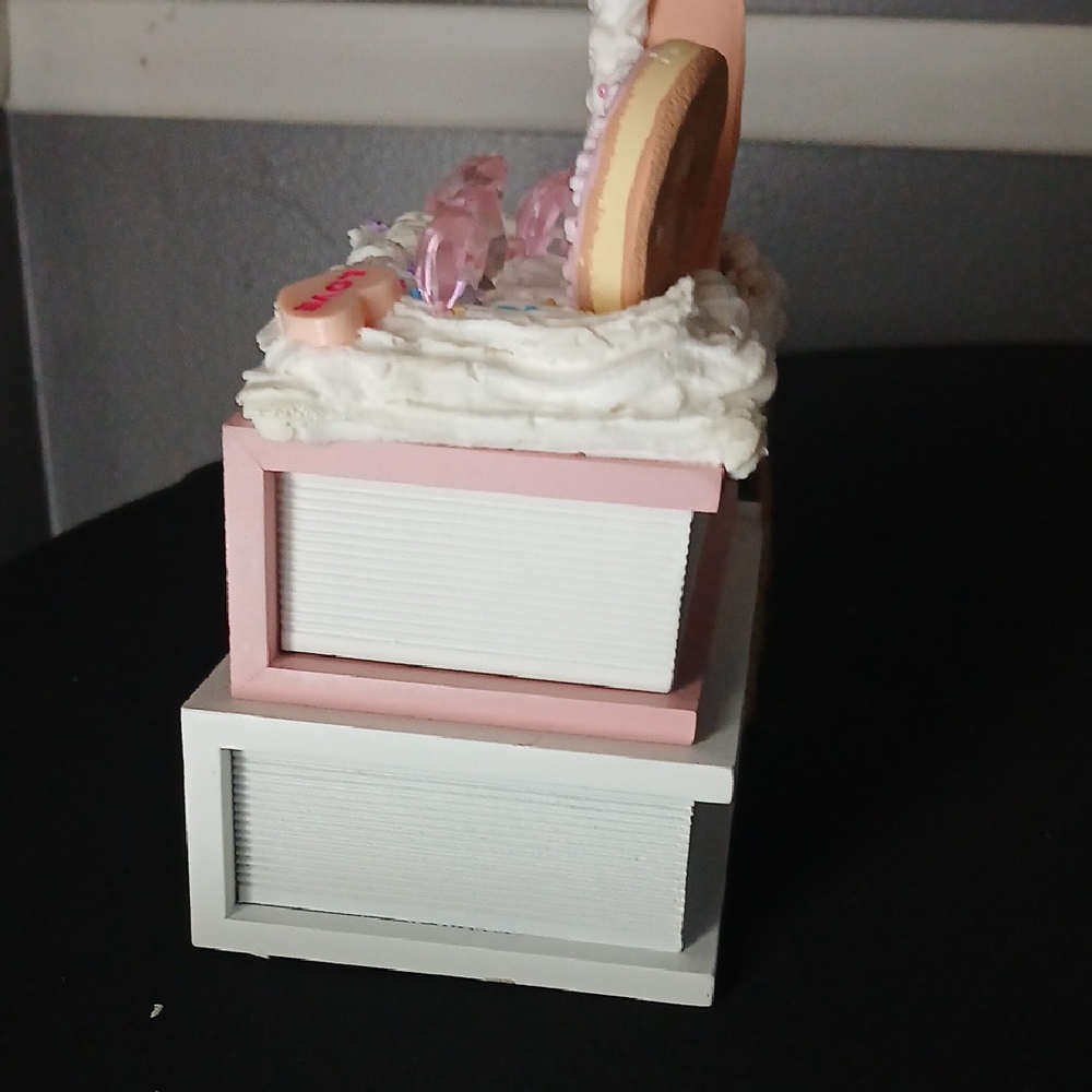 Pink and White Love Story Decorative Book Stack Decor - Picture 2 of 7